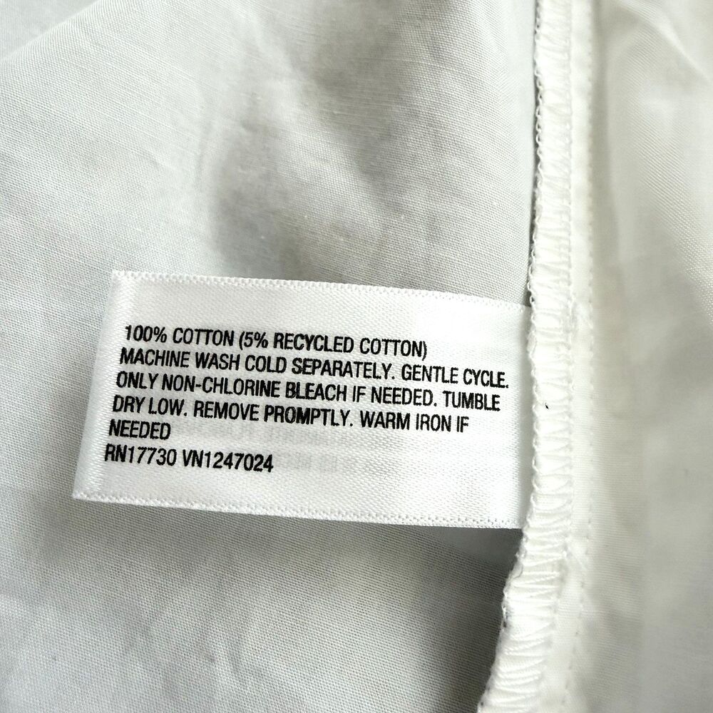 KBB by KAHLANA 'The Wrap Apron Shirt Dress' Women Size 2X White 100% Cotton NWT - Picture 6 of 9